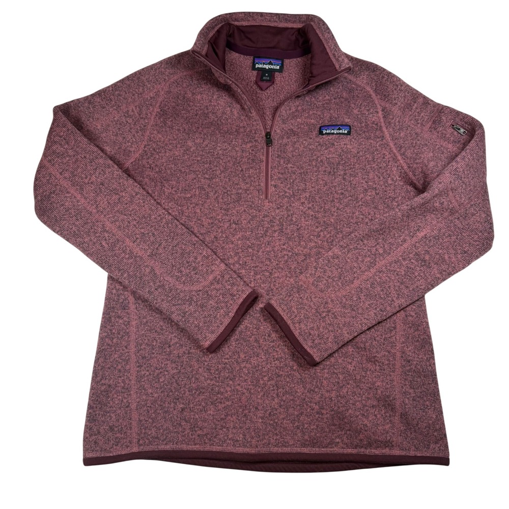 ⁠Patagonia Better Sweater 1/4 Zip Womens Medium Kiln Pink Fleece Pullover 25617⁠